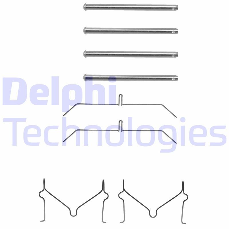 DELPHI LX0145 Monteringssæt til bremseklodser CADDY 1.9 D 64 HK Diesel 2000