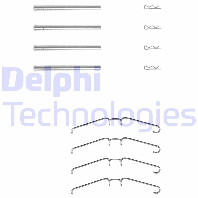 DELPHI LX0157 Monteringssæt til bremseklodser MASTER 30 2.2 91 HK Benzin 1998
