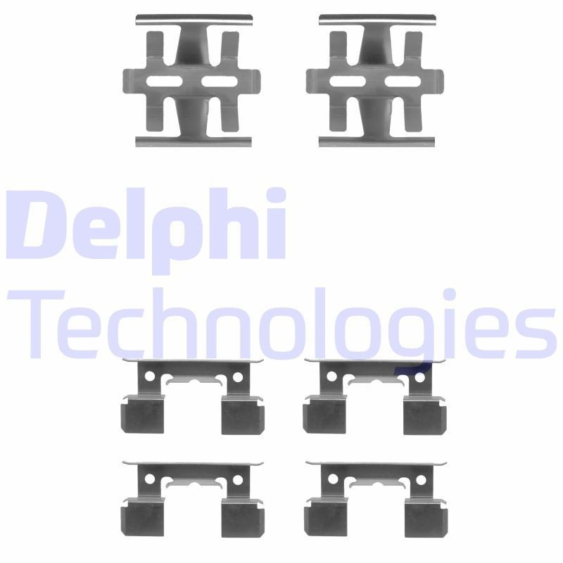DELPHI LX0180 Monteringssæt til bremseklodser PRELUDE 1.8 EX (AAB) 101 HK Benzin 1987