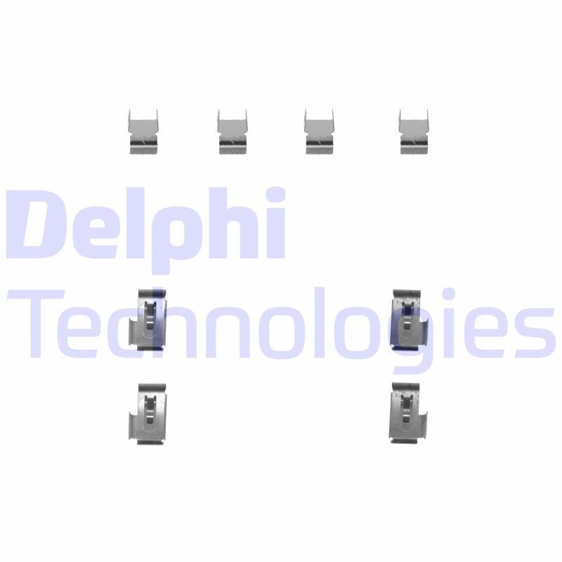 DELPHI LX0247 Monteringssæt til bremseklodser LANCER 1.8 GTi 16V 136 HK Benzin 1994