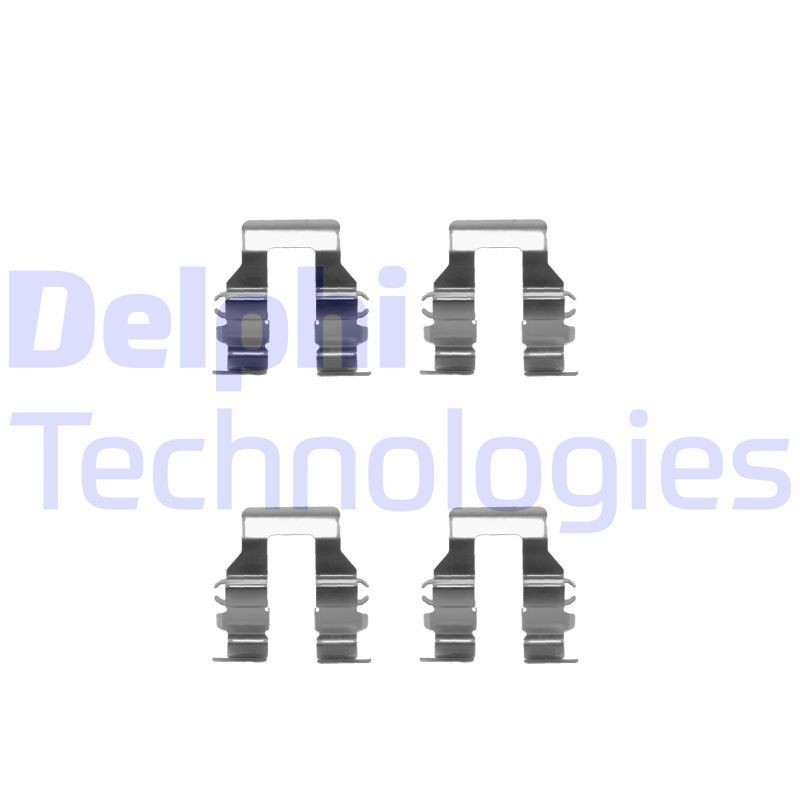 DELPHI LX0248 Priedų komplektas, diskinių stabdžių trinkelės GALANT 2.0 122 AG benzinas 1996