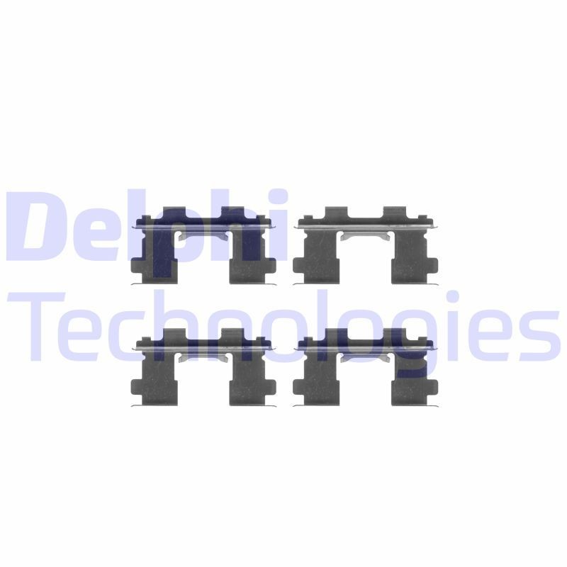 DELPHI LX0252 Monteringssæt til bremseklodser SUNNY 1.6 i 16V 102 HK Benzin 1995