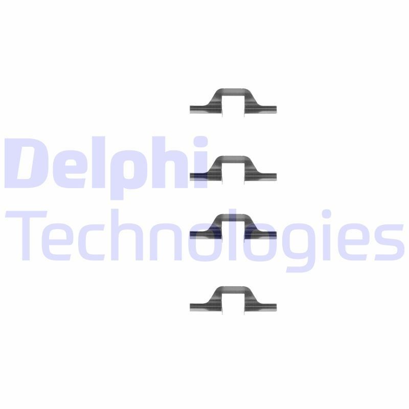 DELPHI LX0260 Monteringssæt til bremseklodser GOLF 1.8 Syncro 90 HK Benzin 1998