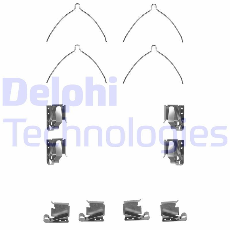 DELPHI LX0266 Monteringssæt til bremseklodser RAV 4 2.0 129 HK Benzin 2000