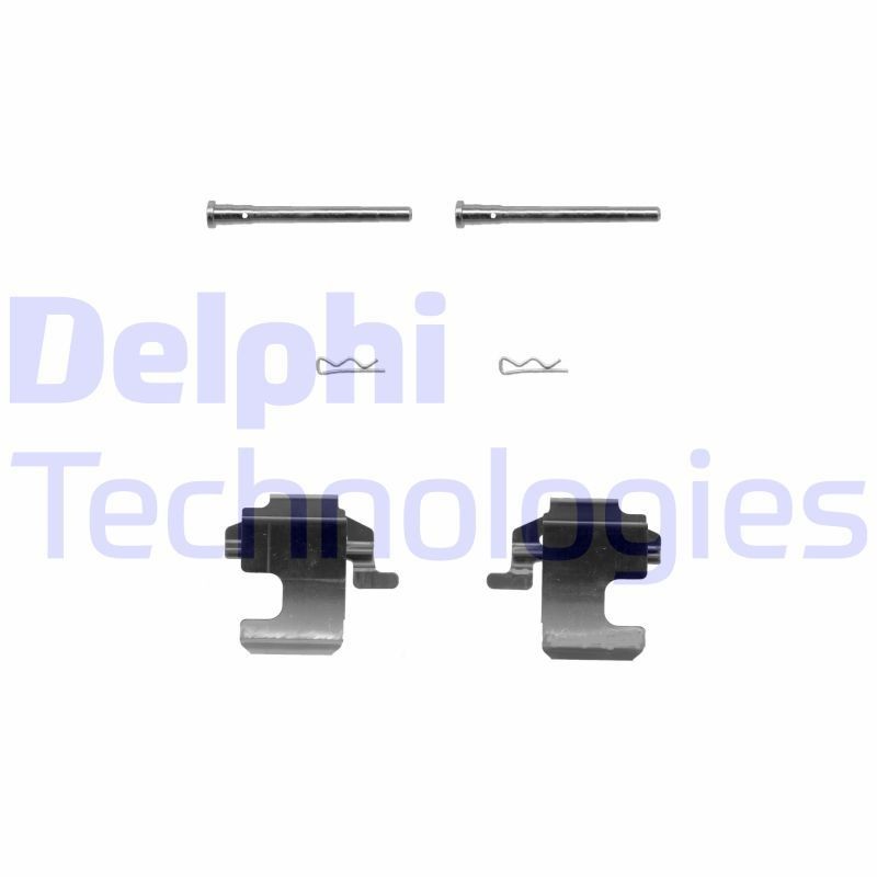 DELPHI LX0270 Monteringssæt til bremseklodser CINQUECENTO 0.9 i.e. S 40 HK Benzin 1999