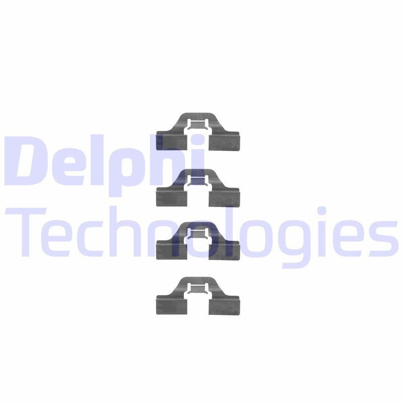 DELPHI LX0307 Lisakomplekt, ketaspiduriklotsid A4 2.4 150 HP Bensiin 2001