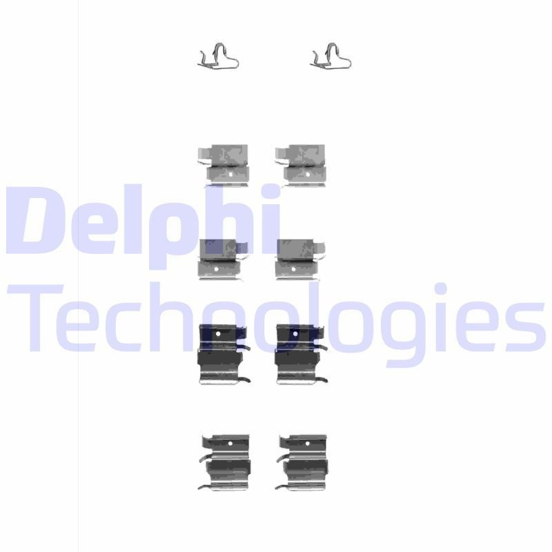 DELPHI LX0339 Σετ βοηθ. εξαρτημάτων, τακάκια φρένων RX-8 1.3 (SE3P) 241 PS Βενζίνη 2012