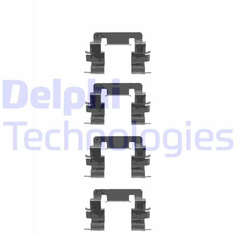 DELPHI LX0346 Lisakomplekt, ketaspiduriklotsid ACCORD 2.0 Vtec (CF9, CF0, CF1, CF2) 150 HP Bensiin 2003