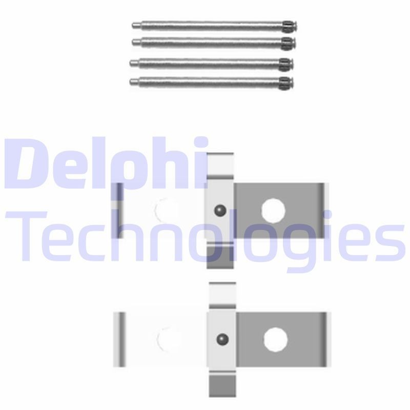 DELPHI LX0408 Monteringssæt til bremseklodser MODEL X EV AWD 525 HK EL