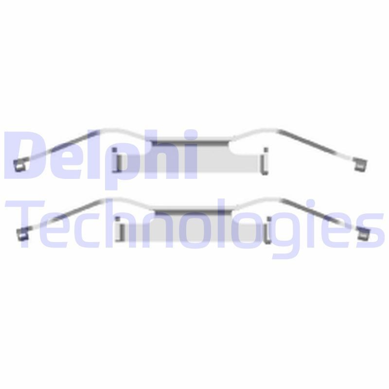 DELPHI LX0439 Monteringssæt til bremseklodser C4 1.2 PureTech 110 HK Benzin