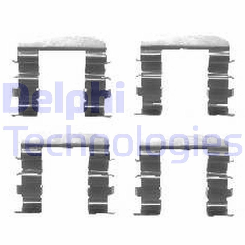 DELPHI LX0461 Monteringssæt til bremseklodser CORSA 1.0 (F08, F68) 60 HK Benzin 2009
