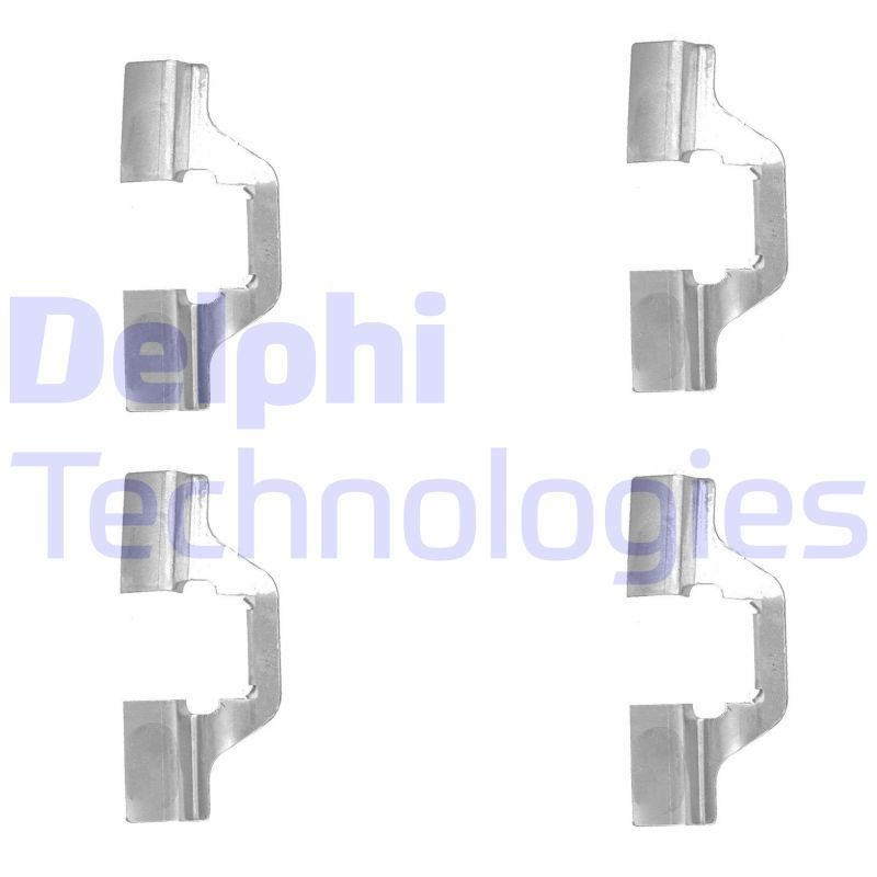 DELPHI LX0492 Accessory Kit, disc brake pads SCÉNIC 2.0 16V (JA1B, JA1D, JA0C) 139 PS Petrol 2003