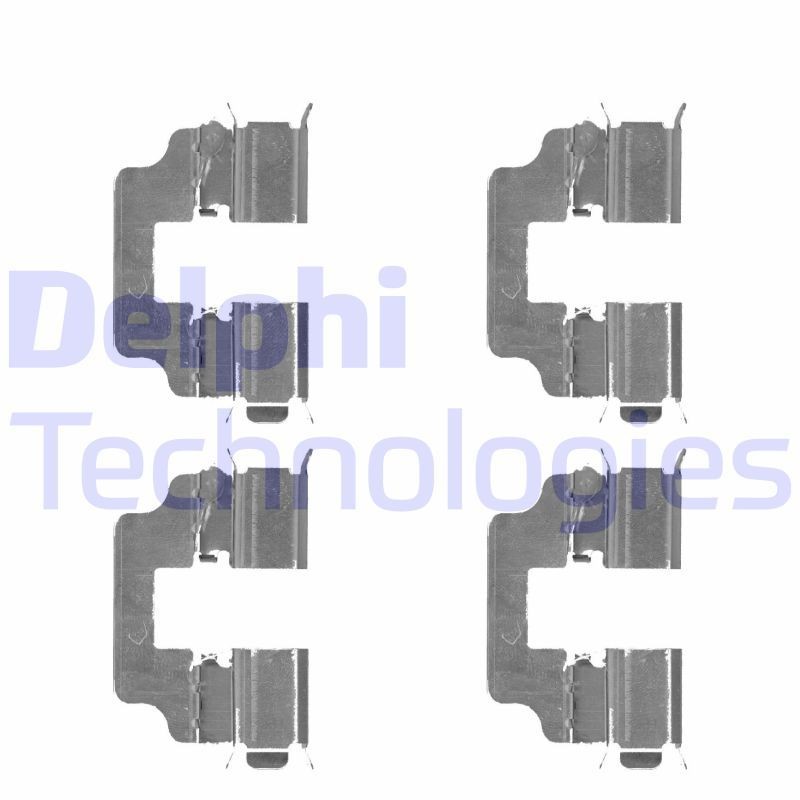 DELPHI LX0493 Monteringssæt til bremseklodser CR-V 2.0 AWD (RE5, RM2) 155 HK Benzin