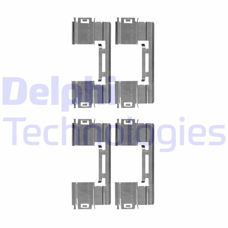 DELPHI LX0551 Monteringssæt til bremseklodser MOKKA 1.2 (76) 101 HK Benzin