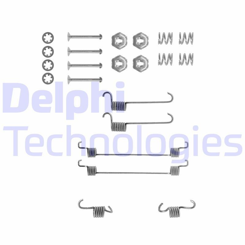 DELPHI LY1110 Tilbehørssæt, bremsebakker AX 1.0 44 HK Benzin 1998