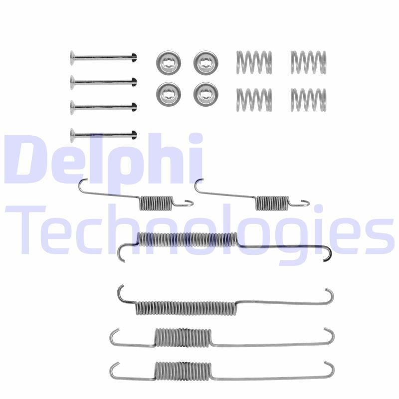 DELPHI LY1167 Tilbehørssæt, bremsebakker GRANADA 2.8 i 150 HK Benzin 1985