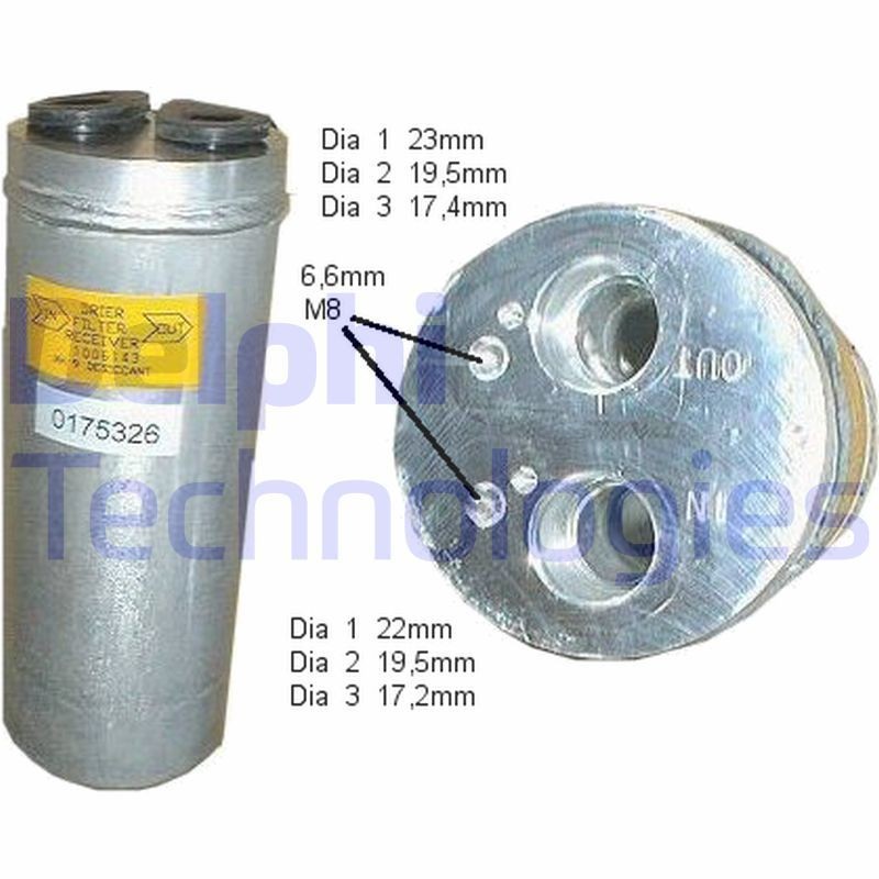 DELPHI Tørfilter aircondition Varenummer: TSP0175326 billige