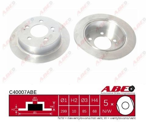 ABE Brake disc Article number: C40007ABE cheaply