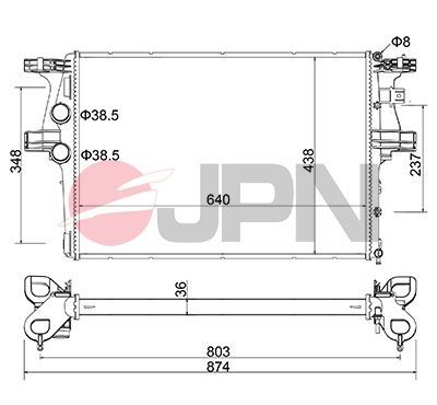 JPN Engine radiator Article number: 60C9024-JPN cheaply