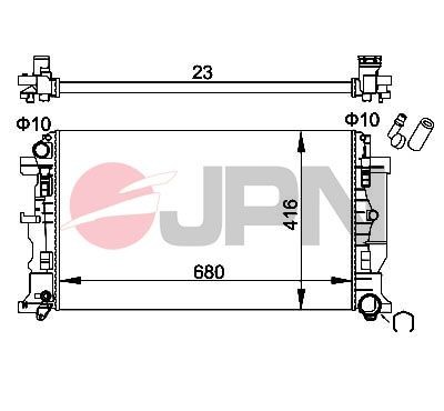 JPN Engine radiator Article number: 60C9066-JPN cheaply