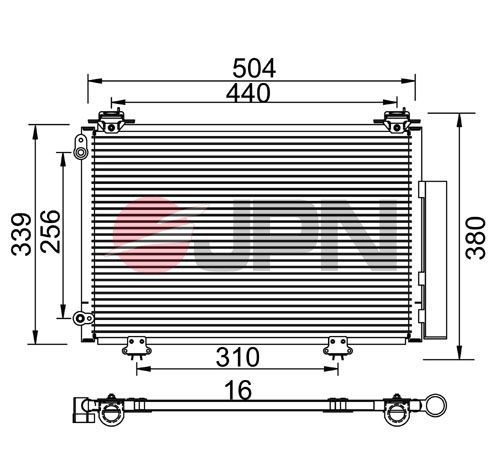 JPN Air conditioning condenser Article number: 60C9135-JPN cheaply