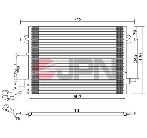 JPN Air conditioning condenser Article number: 60C9137-JPN cheaply