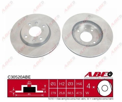 ABE Brake disc Article number: C32046ABE cheaply