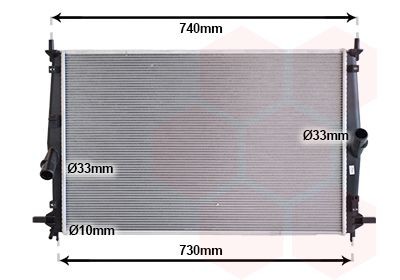 VAN WEZEL Engine radiator Article number: 27012714 cheaply