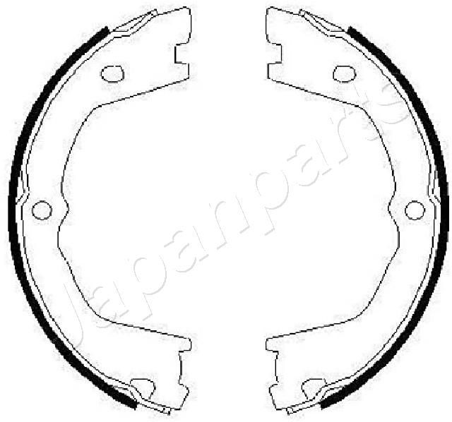 JAPANPARTS Handbrake shoes Article number: GF-0232AF cheaply