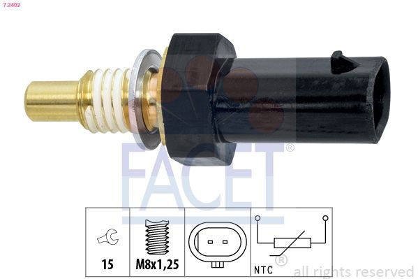 FACET Sensor, coolant temperature Article number: 7.3403 cheaply