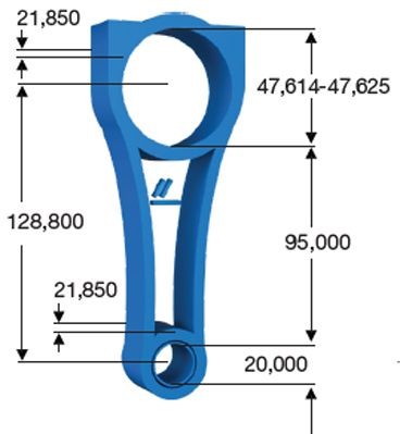 IPSA CO008400 Connecting Rod MODUS 1.6 112 PS Petrol