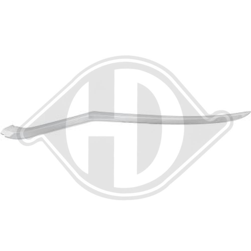 DIEDERICHS 2240843 Pynte- / beskyttelsesliste, kølergitter T-ROC 2.0 R 4motion 300 HK Benzin