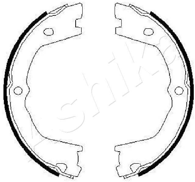 ASHIKA Handbrake shoes Article number: 55-00-0232 cheaply