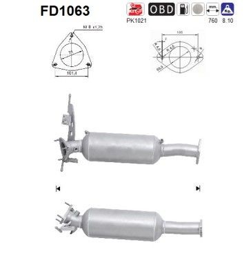 AS Kietųjų dalelių filtras prekės numeris: FD1063 nebrangu