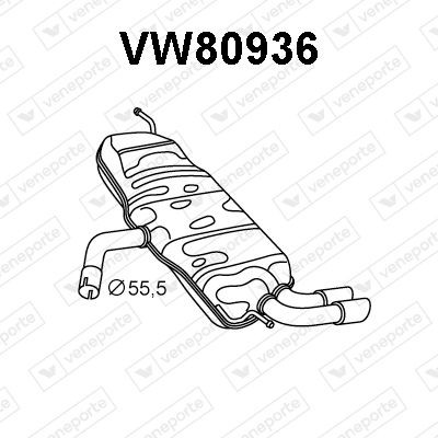 VENEPORTE SCR Catalytic Converter Article number: CT14002PF cheaply