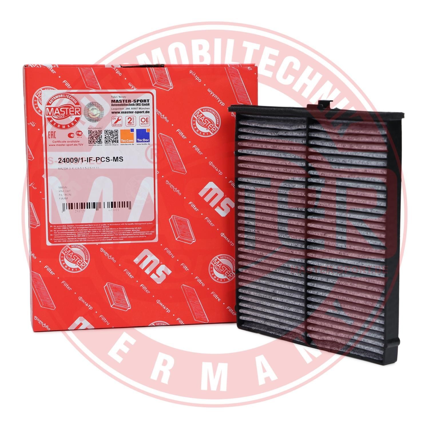 MASTER-SPORT Pollen filter Article number: 24009/1-IF-PCS-MS cheaply