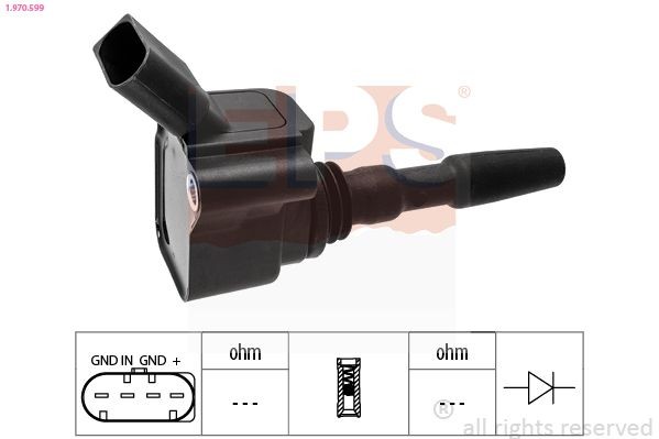 EPS Ignition coil Article number: 1.970.599 cheaply