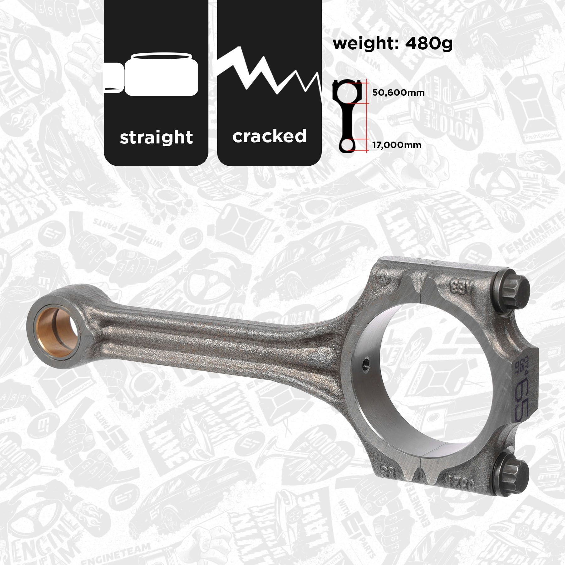 ET ENGINETEAM Connecting Rod Article number: OM0069 cheaply