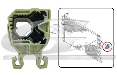 3RG Mounting, radiator Article number: 83745 cheaply