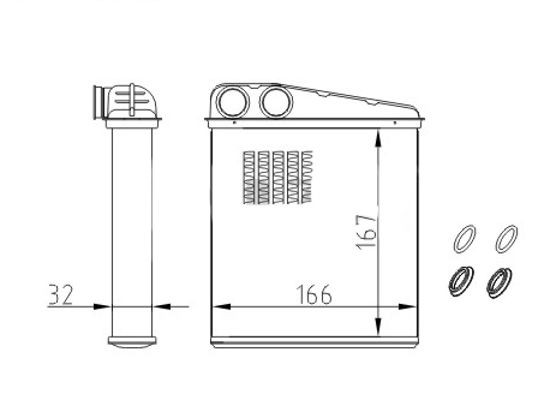 HART Heater matrix Article number: 608 008 cheaply