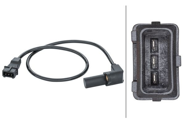 HELLA Crankshaft sensor Article number: 6PU 013 122-941 cheaply