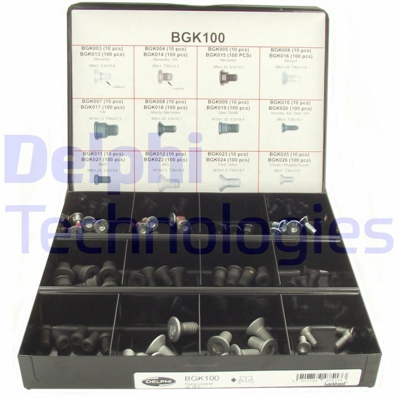 DELPHI Bolt, brake disc Article number: BGK100 cheaply