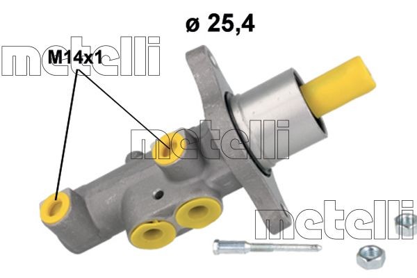METELLI Peapiduri silinder Artikli number: 05-1185 soodsalt