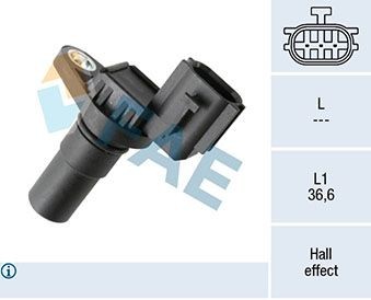 FAE 79489 RPM Sensor, automatic transmission ESPACE 2.0 dCi (JK01, JK02, JK1J, JK1K, JK1H) 150 PS Diesel