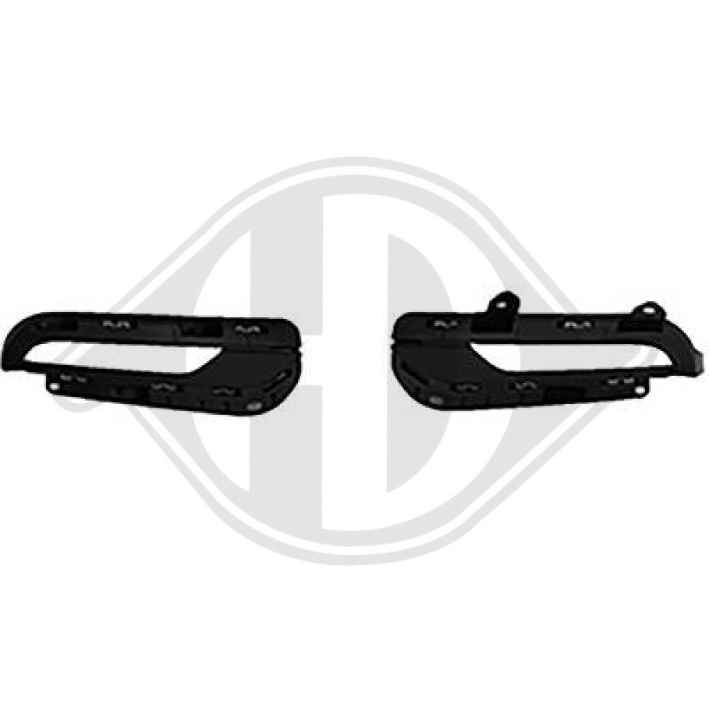 DIEDERICHS 3498048 Pynte- / beskyttelseslistesæt, kofanger TALENTO 1.6 D 145 HK Diesel