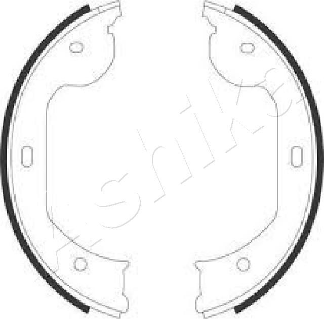 ASHIKA Handbrake shoes Article number: 55-00-0104 cheaply