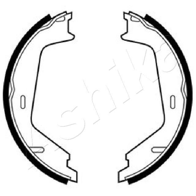 ASHIKA Handbrake shoes Article number: 55-00-0319 cheaply