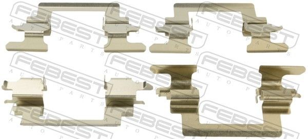 FEBEST 0403-CS1AF Lisakomplekt, ketaspiduriklotsid LANCER 1.8 SEi (CS5A) 122 HP Bensiin 2013