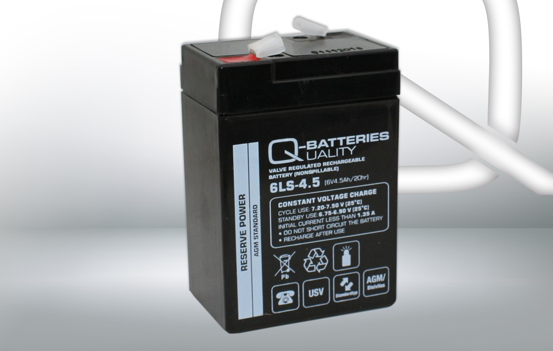 Q-BATTERIES Starterbatteri LS, 6LS-4.5 Varenummer: 12296 billige