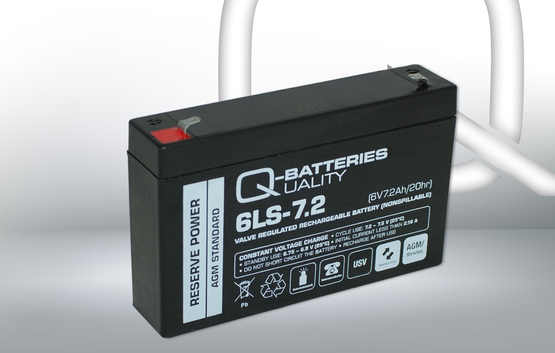 Q-BATTERIES Starterbatteri LS, 6LS-7.2 Varenummer: 12297 billige
